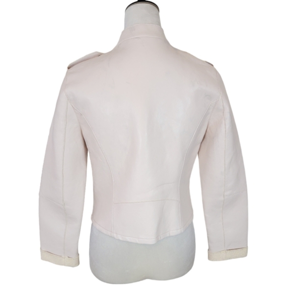 NWT BCBG Generation Faux Leather Motorcycle Jacket Size Medium - Picture 4 of 7